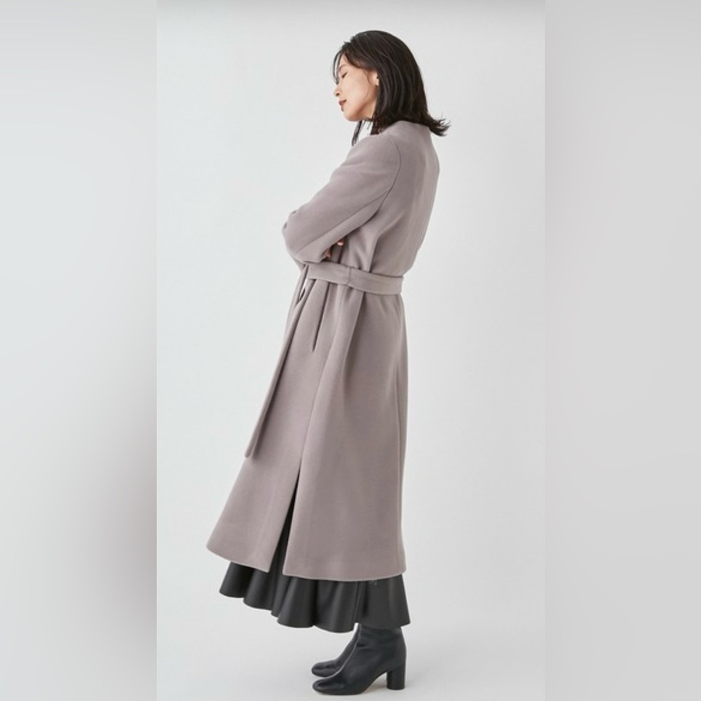 Fray I.D MANTECO Light Gray, Lavender Long Wool Women’s Coat Size Zero